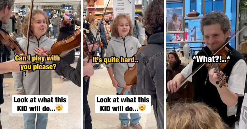 Violinists hesitated when a 13-yr-old pianist asked to join them — their jaw dropped once he started playing