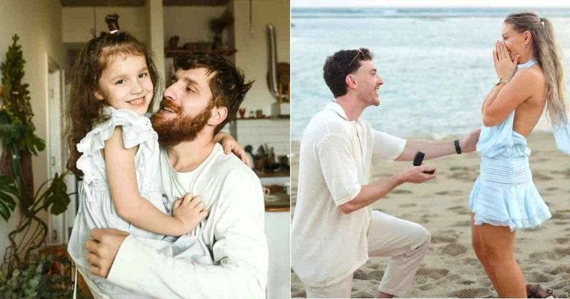 Mom films 7-year-old giggling with her boyfriend. She had no idea they were secretly planning a proposal for her