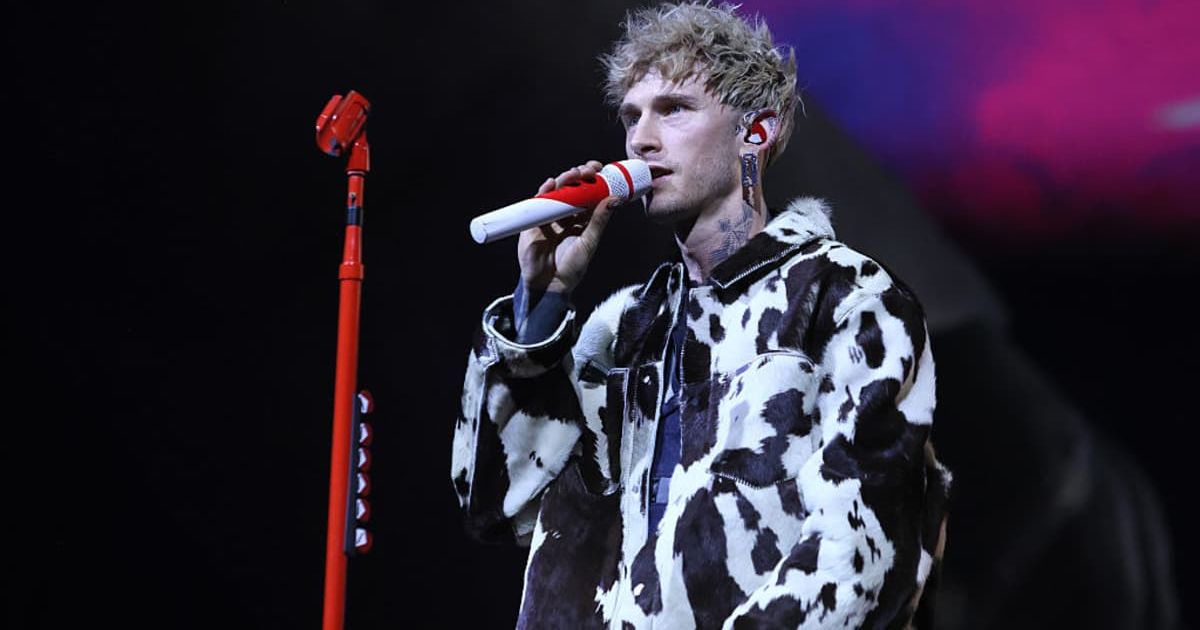 Machine Gun Kelly spotted his neighbor at a concert and invited her on stage — then handed her the mic