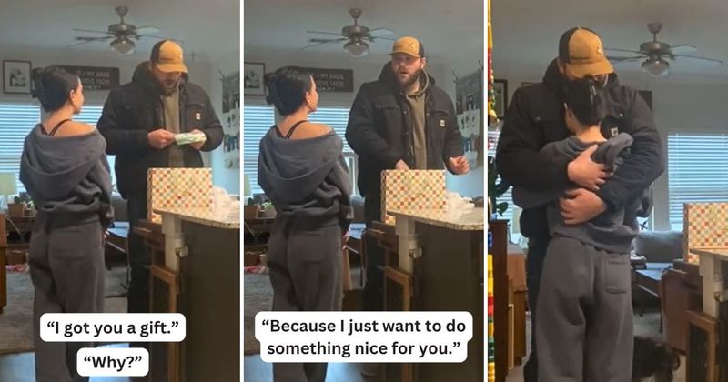 After 3.5 years of trying to conceive, husband's reaction to wife announcing their pregnancy has us reaching for the tissues