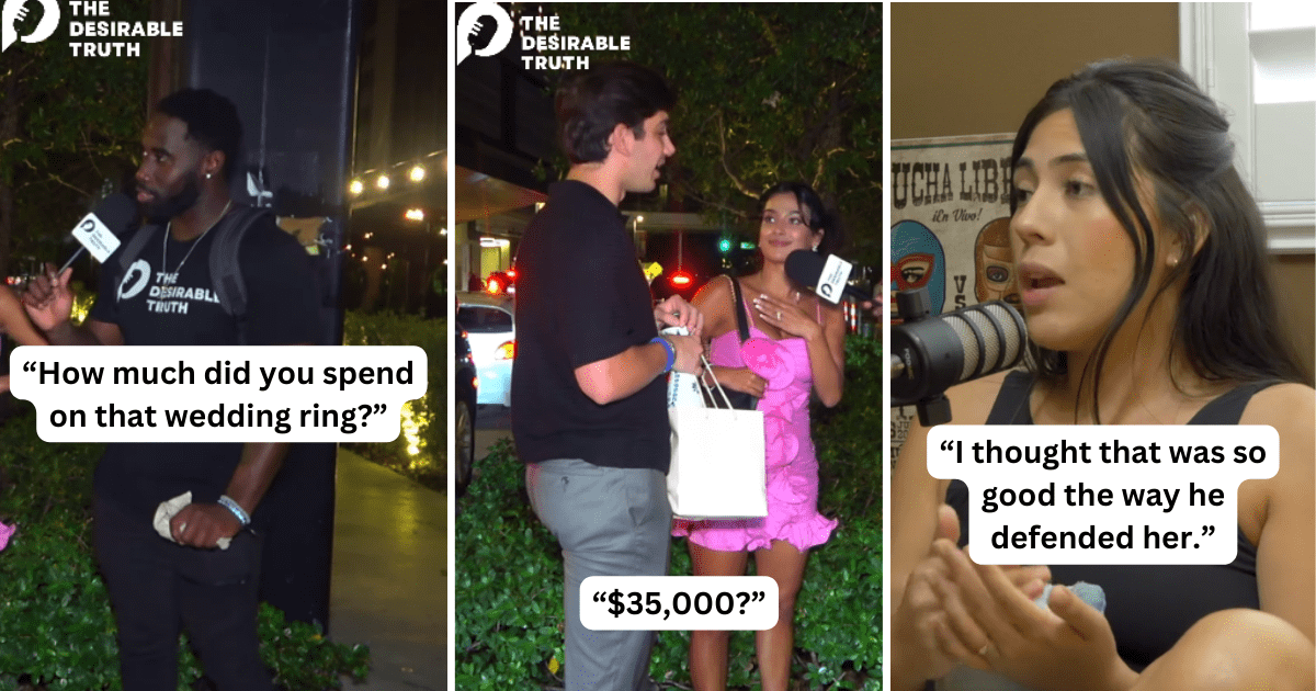 Man stands up for his wife after stranger questions why she deserves $35,000 wedding ring he gave her