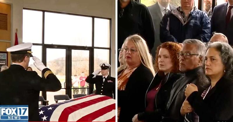 'Unclaimed' Navy veteran had no family for his funeral — then hundreds of strangers arrived