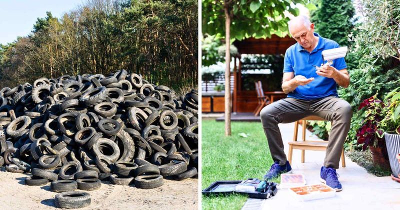 Farmer installs CCTV to catch person dumping tyres on his land — then returns all 421 of them to the culprit’s doorstep