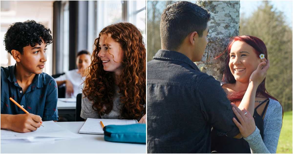 She patted the chair next to her when he wandered into the wrong class. 3 years later, they're exchanging vows