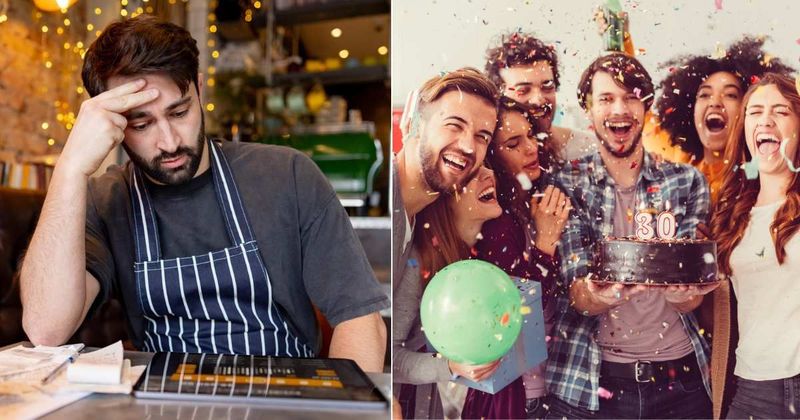 Food guide was ready to lead 15 'guests' on a culinary tour — but found his loved ones waiting to surprise him