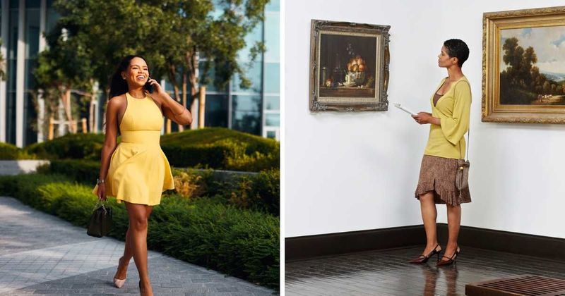 She was asked to wear a yellow dress to her neighbor’s art show — she only understood why the moment she stepped into the gallery
