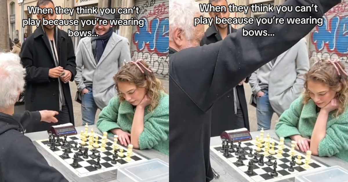 Men kept mocking woman during a game of street chess. They had no clue she was actually a chess champion