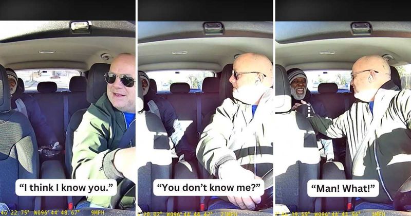 Uber driver gets the surprise of a lifetime after passenger stops mid-ride to ask if he remembers him from 20 years ago