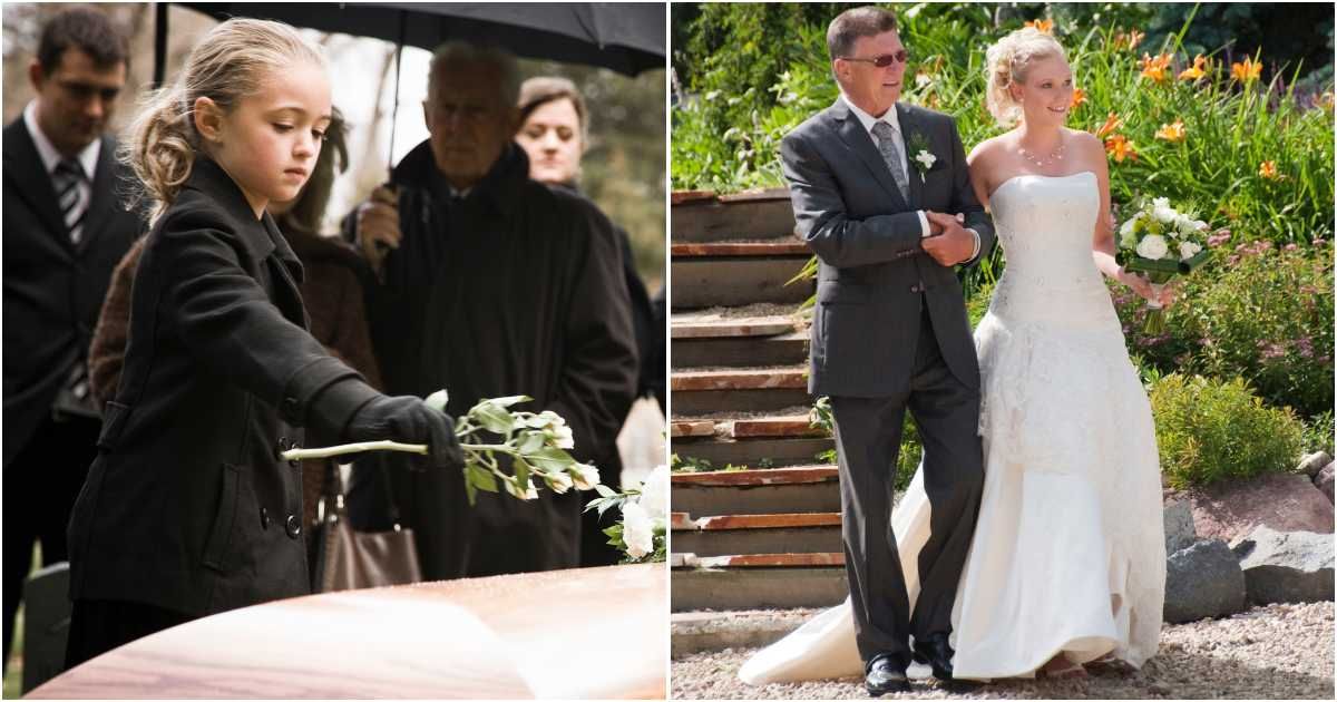 Bride knew her late father couldn’t walk her down the aisle — so she made a request of the stranger carrying his heart
