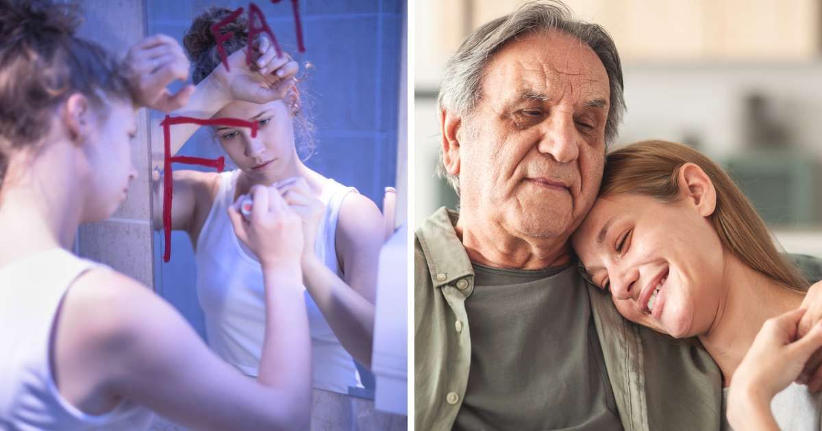 A girl filled a mirror with harsh words about herself — her dad wiped them away and wrote something else