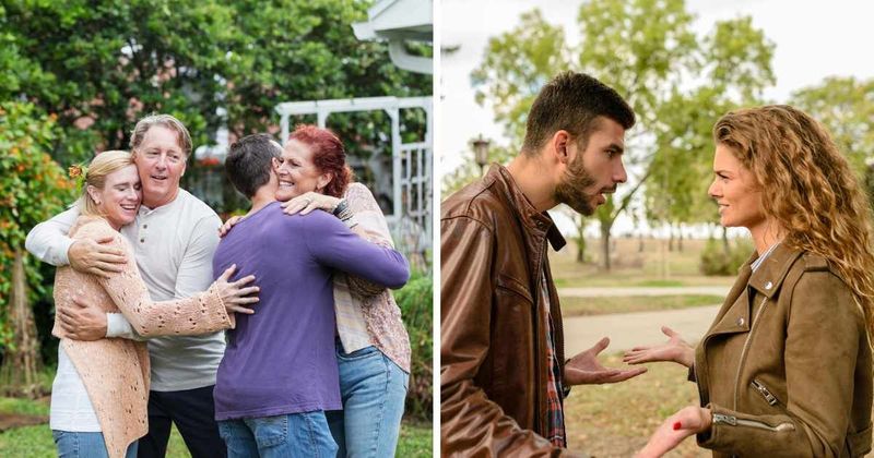 Man brings girlfriend home to meet his family — only to get dumped when she spots a 'family friend'