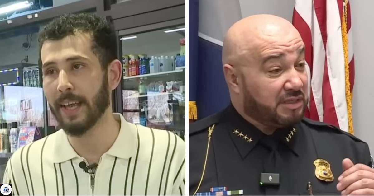 Gas station clerk noticed a young girl mouthing one word repeatedly. He ran to the police when he finally got it 