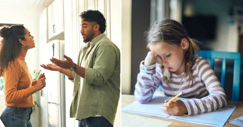 Stumped by mom's divorce talk, one kid passed her sister a note. In 7 words, she had spelled out their bleak future