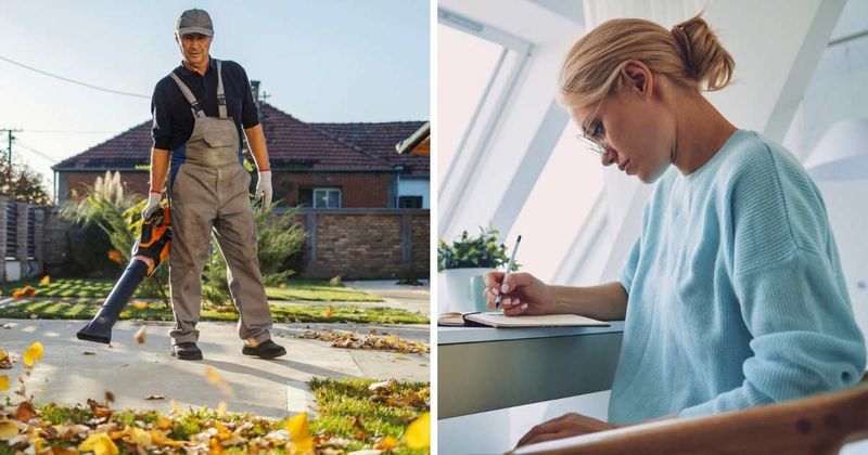 Frustrated homeowner pens a sarcastic letter to HOA after landscapers cover her porch with debris