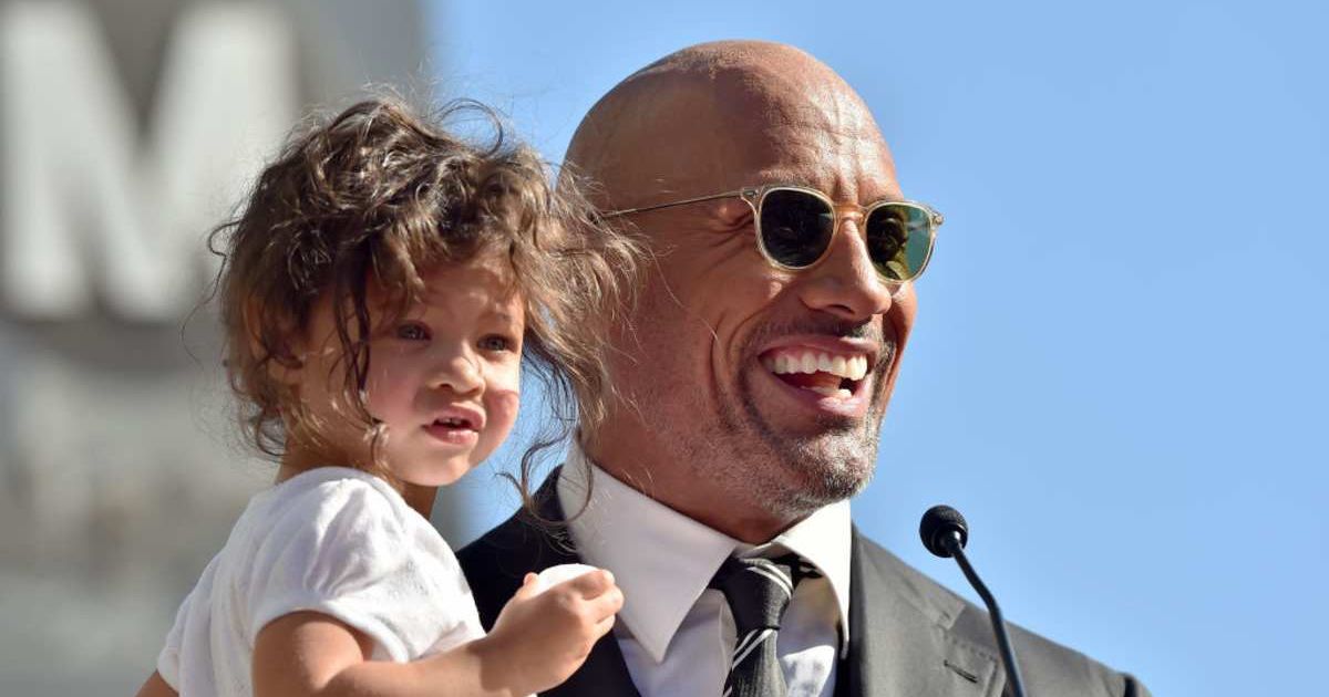 The Rock has unusual advice for new dads: take off your shirt when the baby arrives