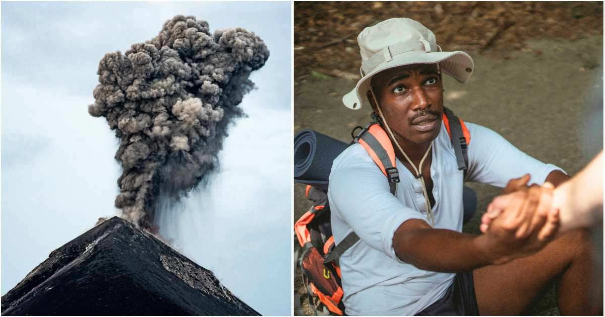 When a volcano erupted, the tourists wanted to run downhill — one word from their guide saved them