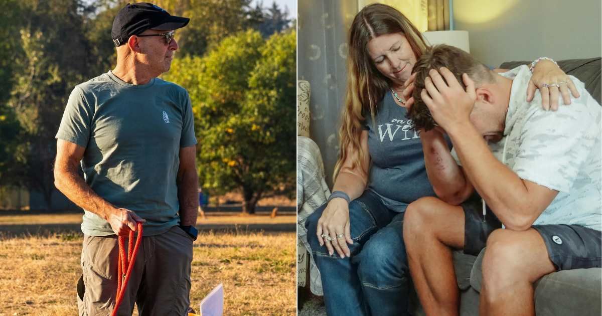 Dog trainer saw man walking daily with just a dog leash and no dog — the reason why left her in tears