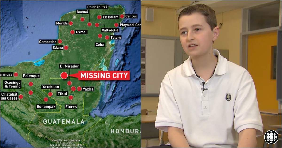 15-year-old boy discovers ancient Mayan city while working on a school project