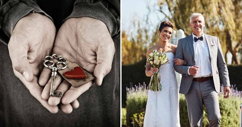 A father carried the 'key' to his daughter’s 'heart' for 14 years — what he did with it at her wedding left guests in tears