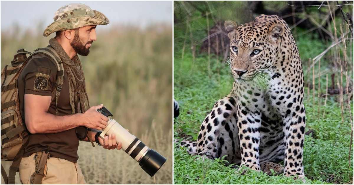 He tested a 100× zoom camera and then realized a wild animal in the distance was staring back at him
