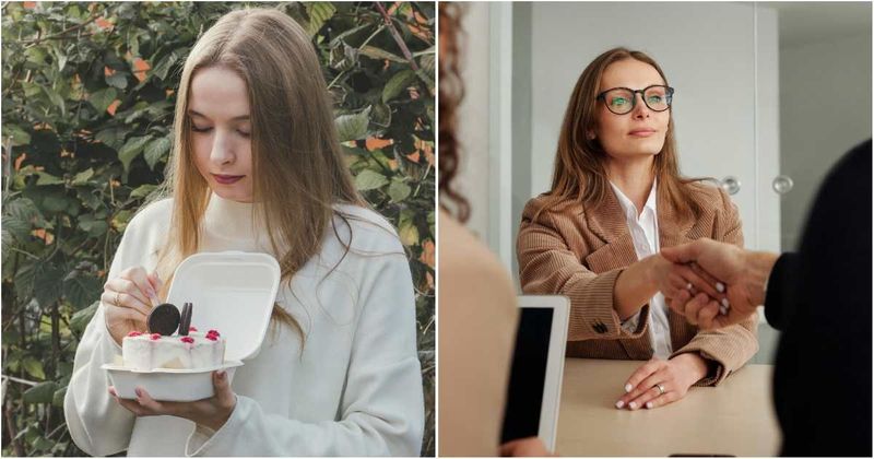 She canceled her cake after missing a promotion. The baker changed the words and it came true