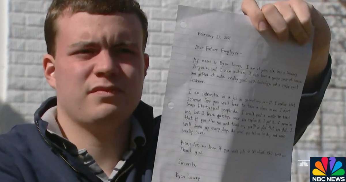 19-year-old autistic teen’s LinkedIn message to a future employer is suddenly going viral