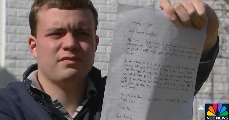 19-year-old autistic teen’s LinkedIn message to a future employer is suddenly going viral