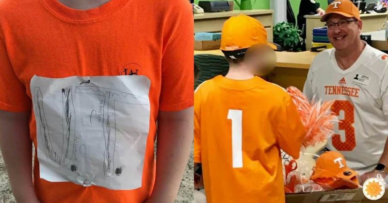 Fourth grader was mocked for wearing a hand-made college logo on a T-shirt. Then the university turned his design into their official merchandise