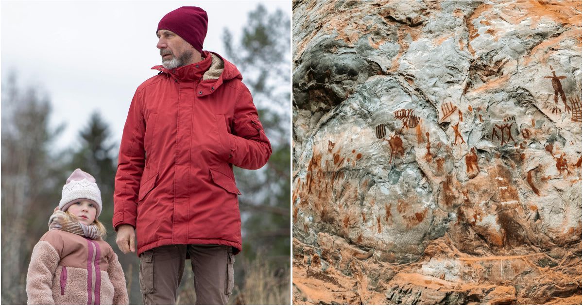 Girl alerts dad about 'strange marks' on a rock outside. A closer look revealed a massive footprint from 3,000 years ago