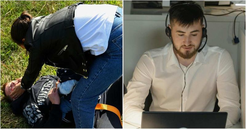 She couldn’t feel her husband’s heartbeat for 40 terrifying minutes — until one line from the 911 dispatcher changed everything
