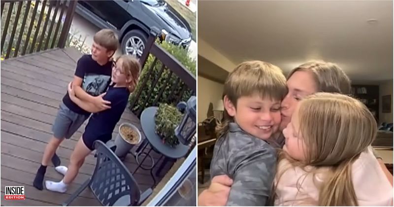 Two Wyoming children found their 35-year-old mother unconscious on the floor. Now their doorbell video is winning hearts