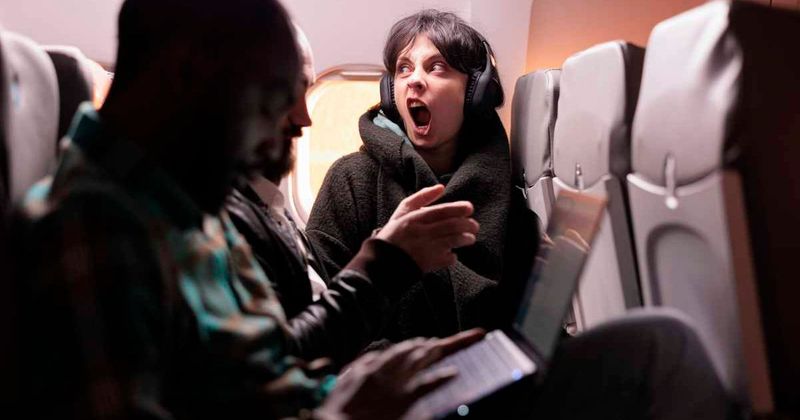 Two large men tried to intimidate a petite, disabled woman into giving up her airline seat — her response had the entire cabin staring at them