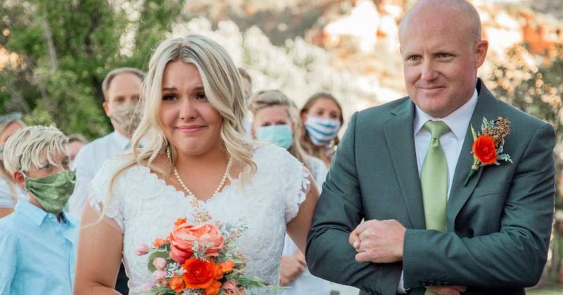 Mom spent years forcing daughter to see stepdad as 'sole father figure'. She still chose her dad to walk her down the aisle