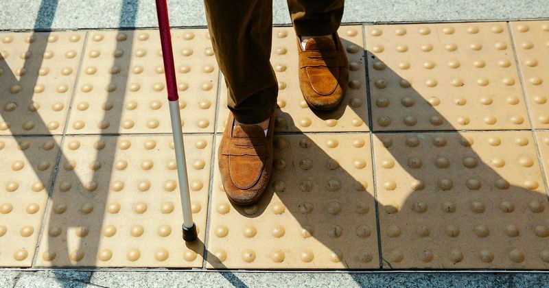 Those yellow bumpy tiles exist because a man in 1965 wanted to help his friend going blind