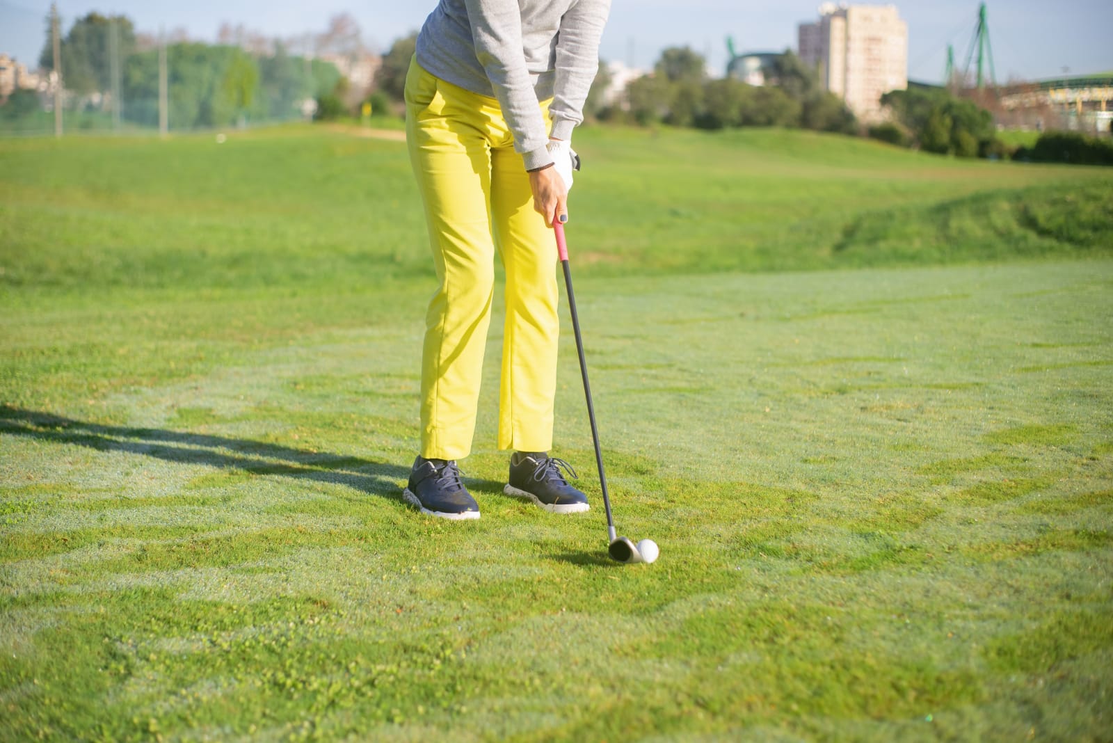 Golfer hitting a shot in the field (Representative Image Source: Pexels | Photo by )