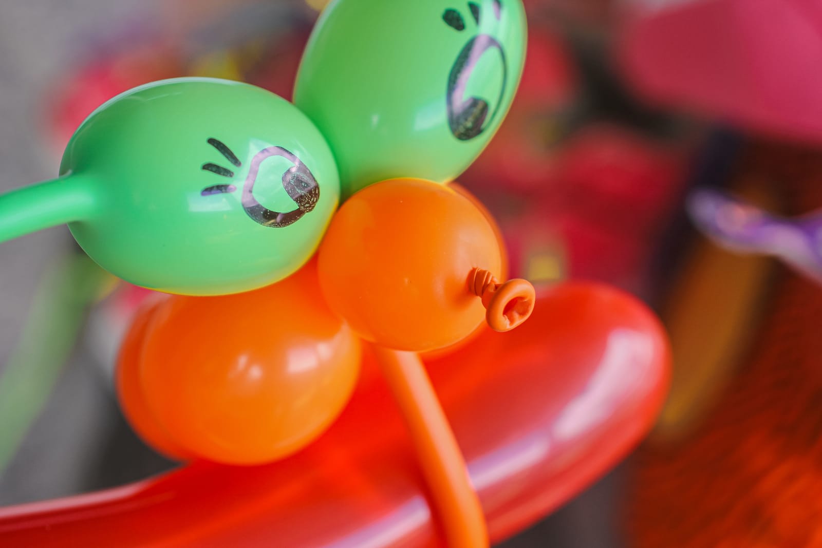 Vibrant and fun close-up of multi-colored balloons shaped into an animal with drawn faces. (Representative Cover Image Source: Pexels | Photo by Sunshine Design)