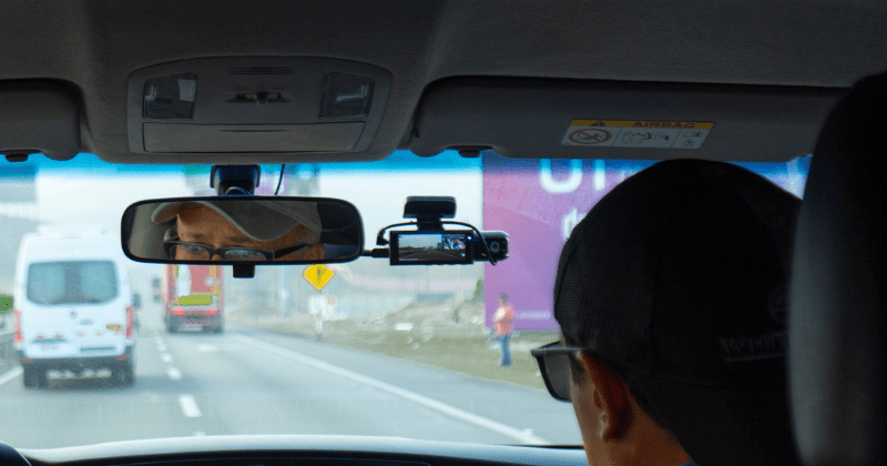 Interior of a car with a dash camera (Representative Image Source: Pexels | Photo by Blas Gonzales)