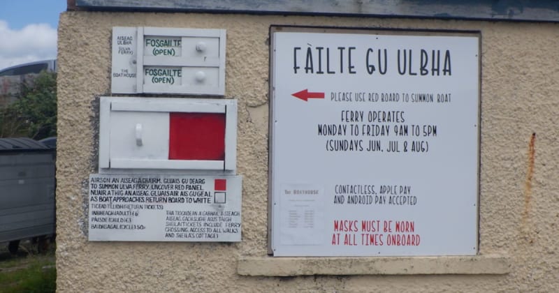 Isolated Scottish island still summons its ferry by giving this bizarre red signal