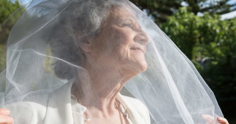 MIL wore a beige lace dress to her son's civil ceremony after telling the bride she 'didn't need white.' Then her son called her out