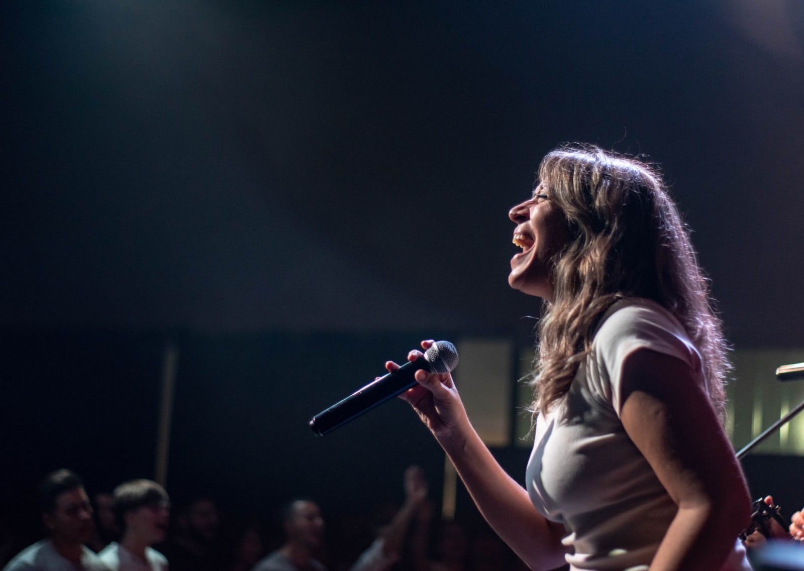 Woman rockstar singing songs on stage (Representative Image Source: Pexels | Franco Monsalvo)